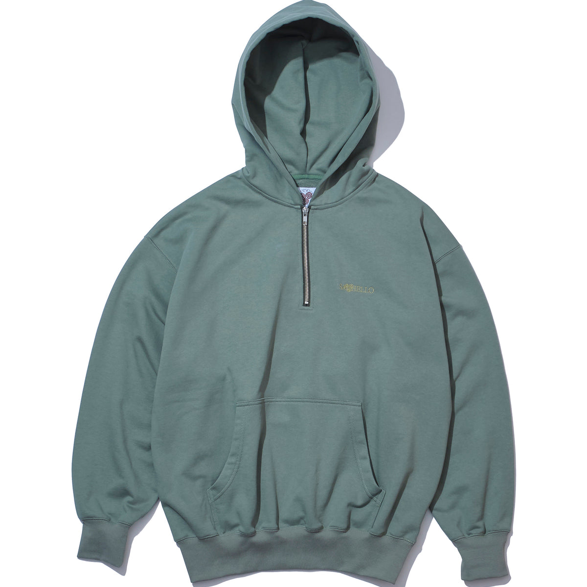 Slap Logo Harf-Zip Hoodie – SAYHELLO